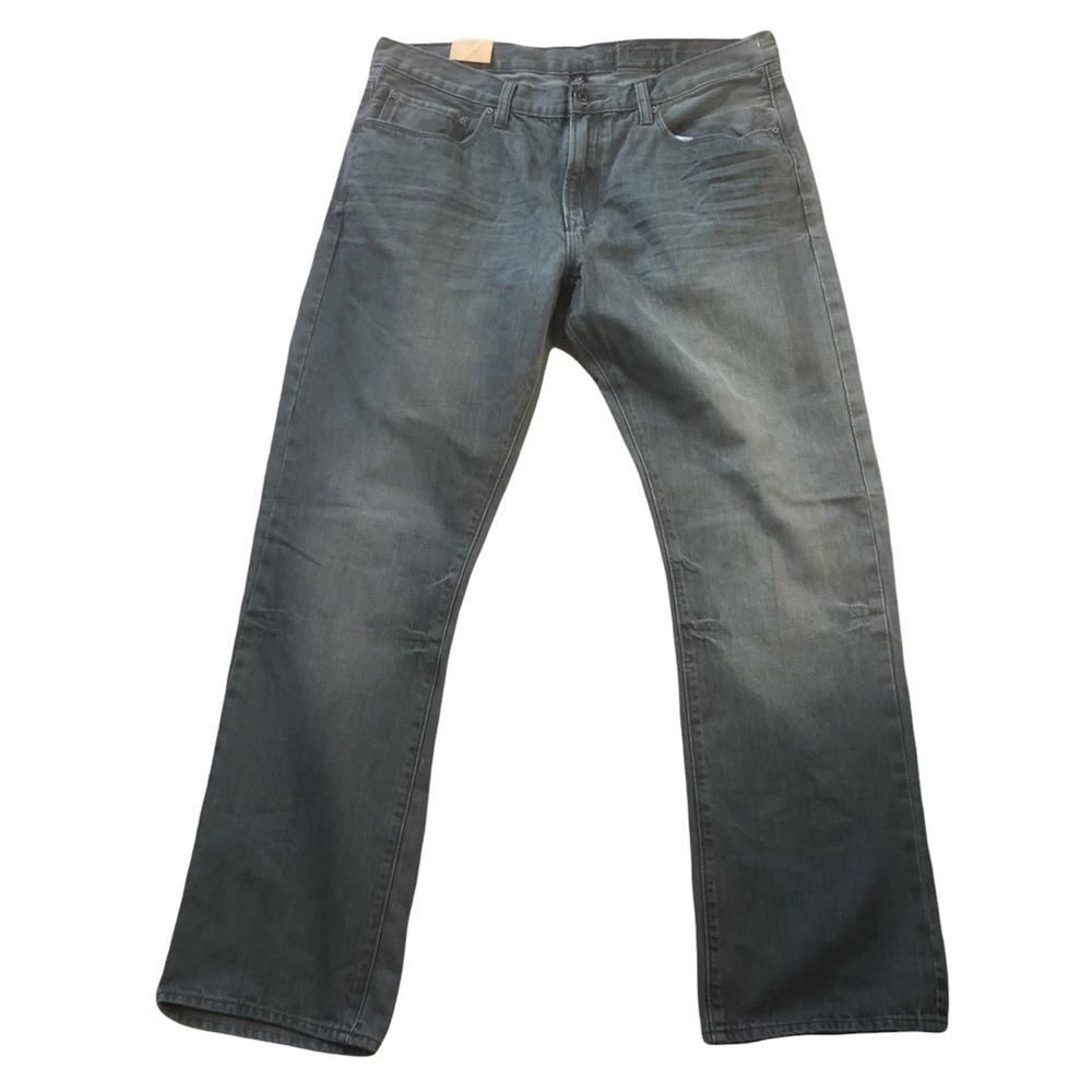 Gap Factory Premium Straight Fit Gray Jeans with Washwell Sz 38X32